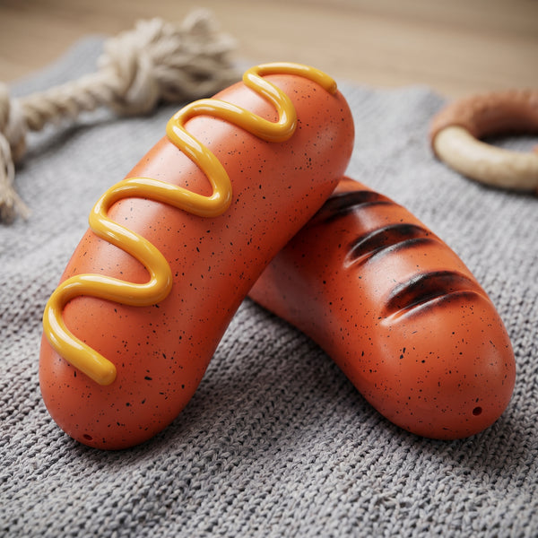 PPOKEl Dog Chew Toys Aggressive- Chaewers.Indestructible Dog Toy For Aggressive Chewer,Tough Chew Toys For Dogs  Rubber  Orange Plain